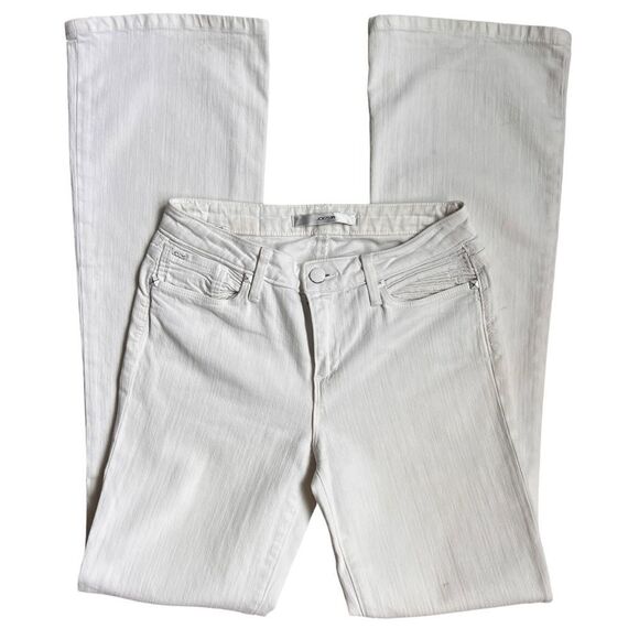 JOE’S Women’s Mid Rise Fit Flare Legs White Jeans Fit Musa Jenny Style Sise 26 - Picture 5 of 9